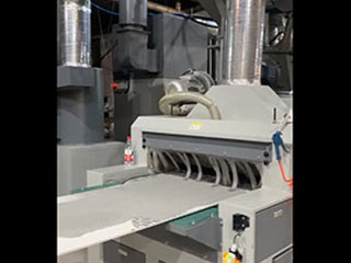 山东客户案例：石材通过式抛丸机视频