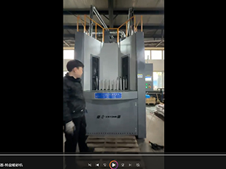 哈尔滨客户案例:汽车减震器转盘式自动喷砂机工作视频