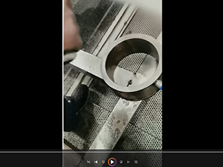 东莞客户案例：铁环高压水喷砂机工作视频